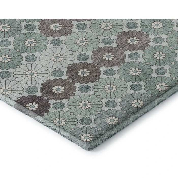 Addison Mayfield Teal AMF1678 - 8ft. Round Rug
