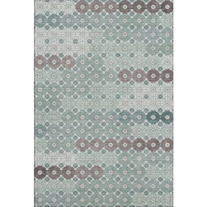 Addison Mayfield Teal AMF1678 - 8ft. Round Rug