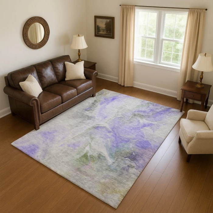 Addison Mayfield Purple AMF1679 2ft. 3in. x 7ft. 6in. Rect. Rug