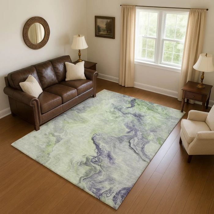 Addison Mayfield Green AMF1680 - 8ft. Round Rug