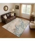 Addison Mayfield Teal AMF1680 9ft. x 12ft. Rect. Rug