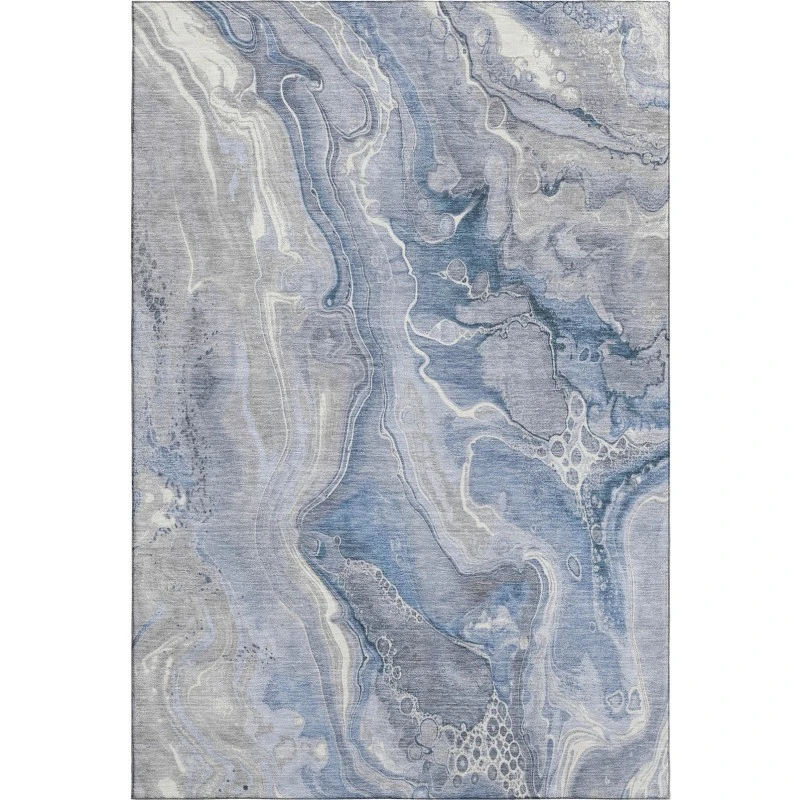 Addison Mayfield Blue AMF1681 - 8ft. Round Rug