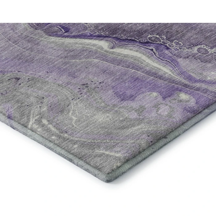 Addison Mayfield Purple AMF1681 - 8ft. Round Rug