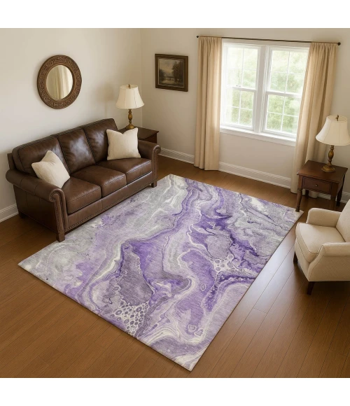Addison Mayfield Purple AMF1681 2ft. 3in. x 7ft. 6in. Rect. Rug