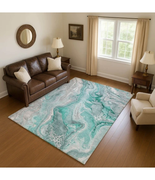 Addison Mayfield Teal AMF1681 8ft. x 10ft. Rect. Rug