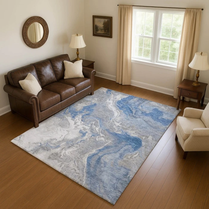 Addison Mayfield Blue AMF1682 2ft. 3in. x 7ft. 6in. Rect. Rug