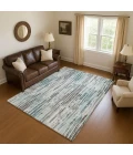 Addison Mayfield Teal AMF1684 5ft. x 7ft. 6in. Rect. Rug