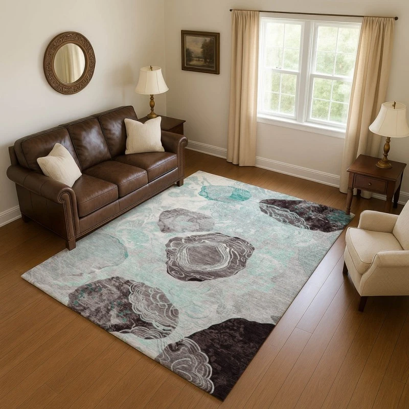 Addison Mayfield Teal AMF1686 8ft. x 10ft. Rect. Rug