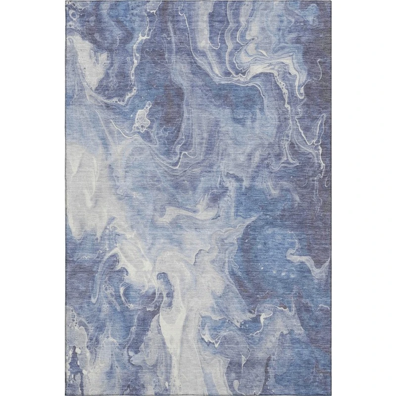 Addison Mayfield Blue AMF1687 - 8ft. Round Rug