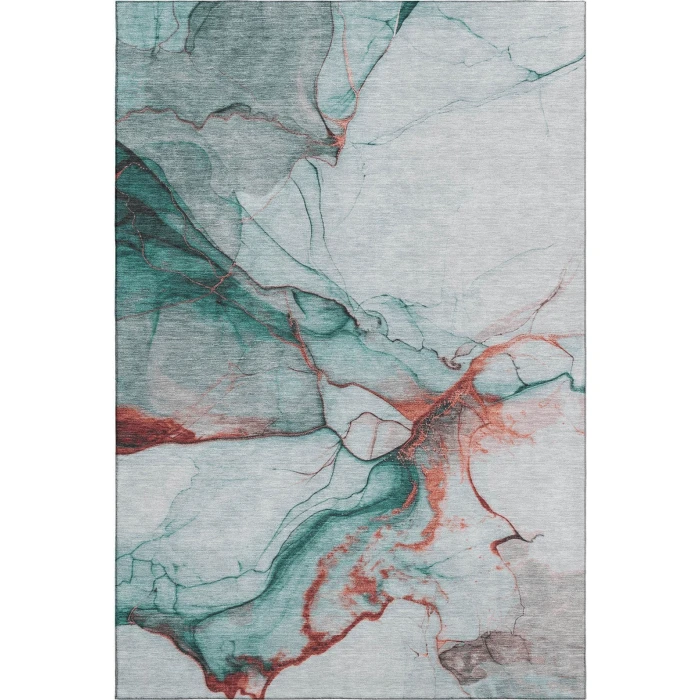 Addison Mayfield Teal AMF1690 - 8ft. Round Rug