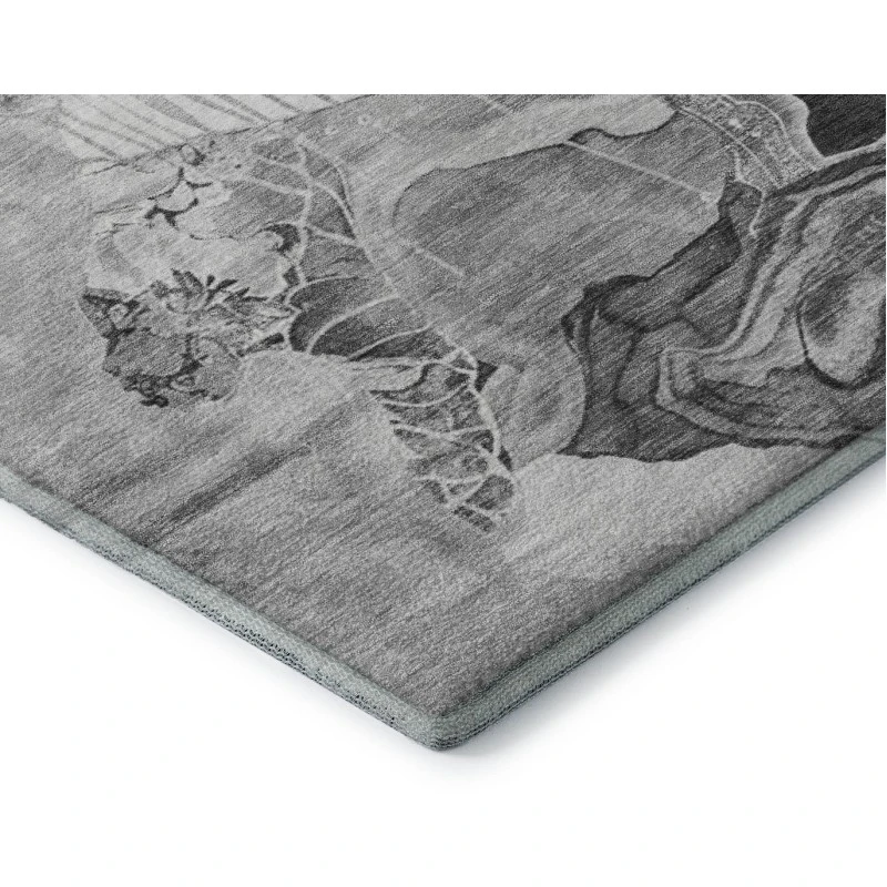Addison Mayfield Gray AMF1691 - 8ft. Round Rug