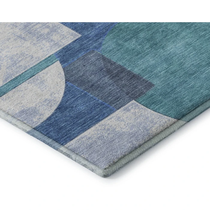 Addison Mayfield Teal AMF1692 - 8ft. Round Rug