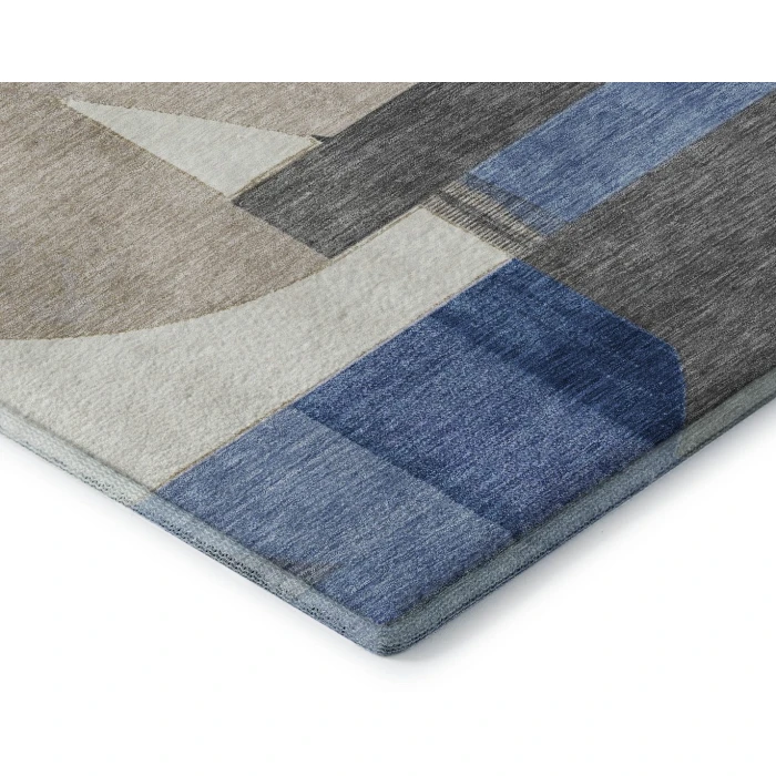 Addison Mayfield Blue AMF1694 - 8ft. Round Rug