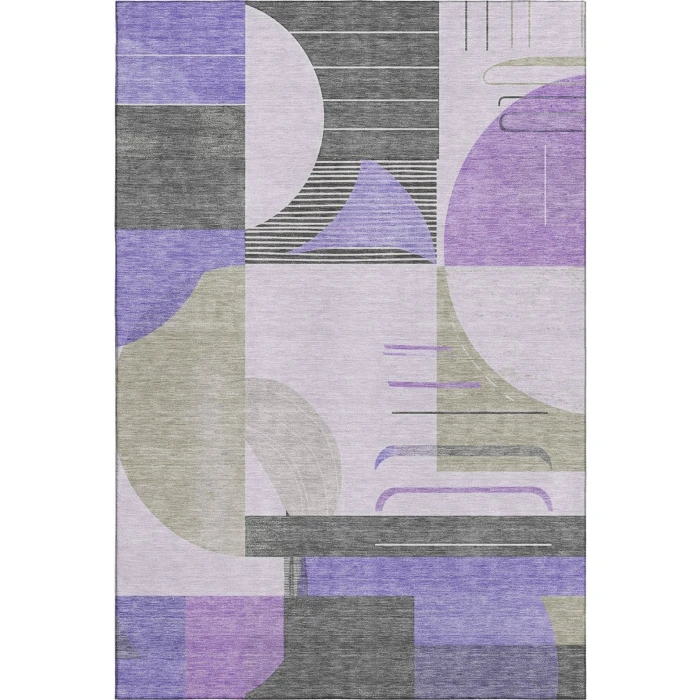 Addison Mayfield Purple AMF1694 - 8ft. Round Rug