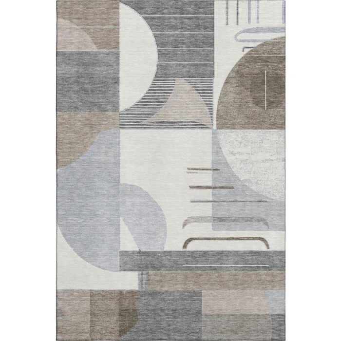 Addison Mayfield Brown AMF1694 - 8ft. Round Rug