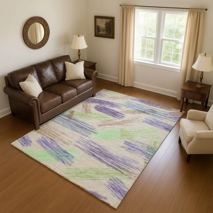 Addison Mayfield Brown AMF1696 - 8ft. Round Rug