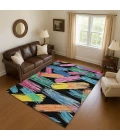 Addison Mayfield Black AMF1696 8ft. x 10ft. Rect. Rug