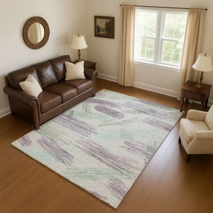 Addison Mayfield Green AMF1696 - 8ft. Round Rug
