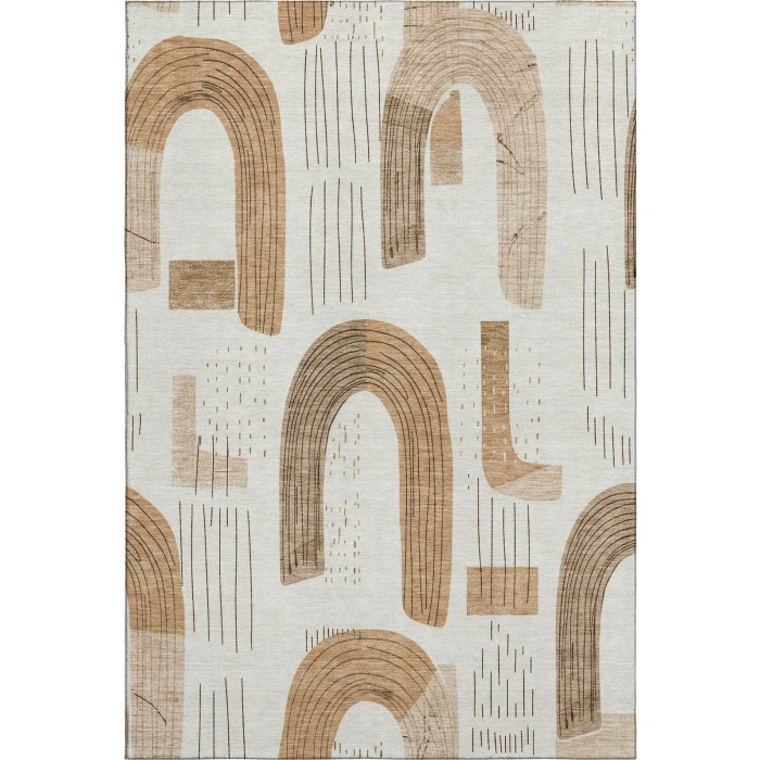 Addison Mayfield Ivory AMF1698 - 8ft. Round Rug