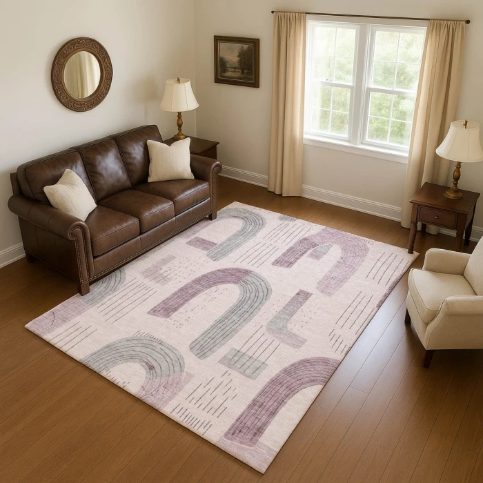 Addison Mayfield Pink AMF1698 8ft. x 10ft. Rect. Rug
