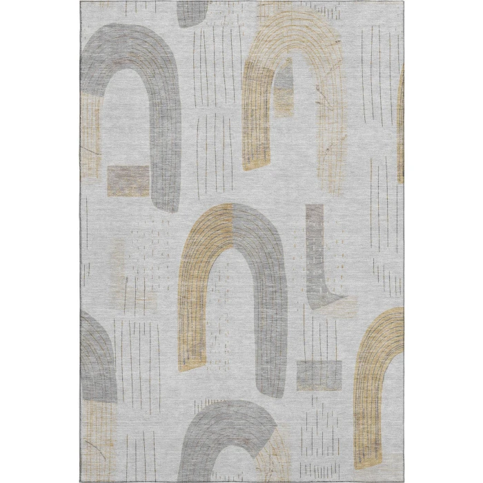 Addison Mayfield Gray AMF1698 - 8ft. Round Rug