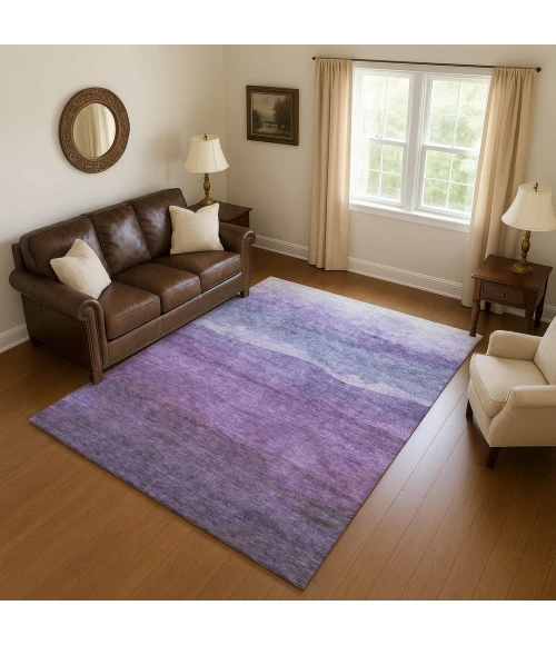 Addison Mayfield Purple AMF1699 - 8ft. Round Rug