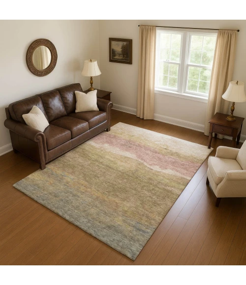 Addison Mayfield Brown AMF1699 - 8ft. Round Rug