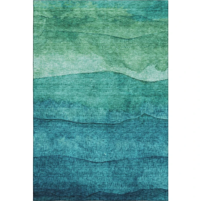 Addison Mayfield Teal AMF1699 - 8ft. Round Rug