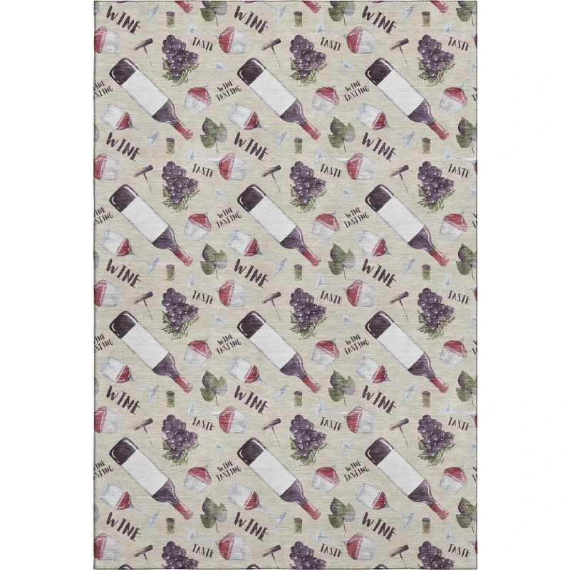 Addison Mayfield ivory AMF169 - 8ft. Round Rug