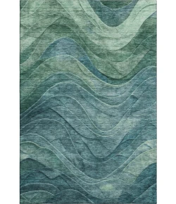 Addison Mayfield Teal AMF1700 9ft. x 12ft. Rect. Rug