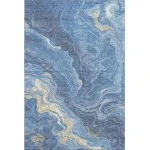 Addison Mayfield Blue AMF1701 - 8ft. Round Rug