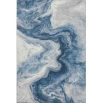Addison Mayfield Blue AMF1706 - 8ft. Round Rug