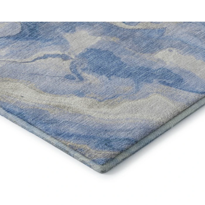 Addison Mayfield Blue AMF1707 - 8ft. Round Rug