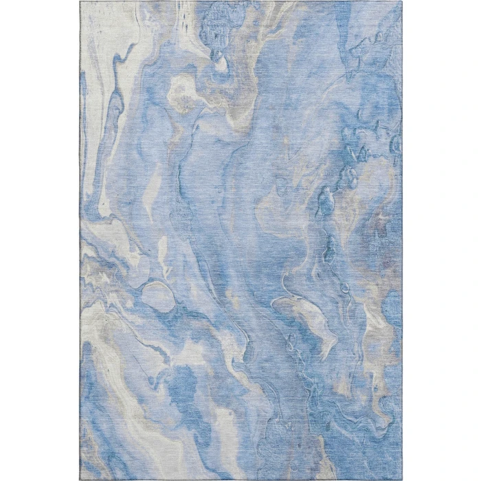 Addison Mayfield Blue AMF1707 - 8ft. Round Rug