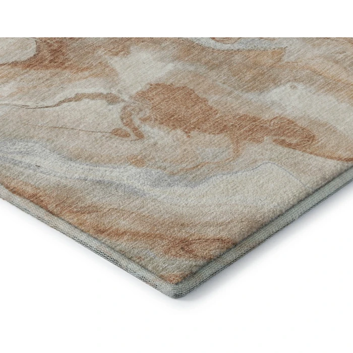 Addison Mayfield Orange AMF1707 - 8ft. Round Rug