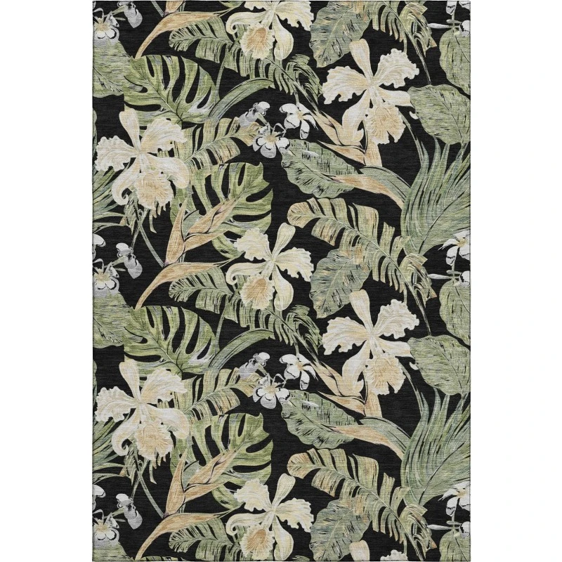 Addison Mayfield Black AMF1708 5ft. x 7ft. 6in. Rect. Rug