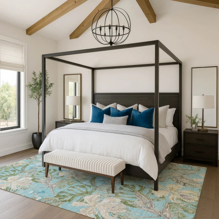 Addison Mayfield Teal AMF1708 8ft. x 10ft. Rect. Rug