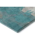 Addison Mayfield Teal AMF1711 - 8ft. Round Rug