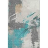 Addison Mayfield Teal AMF1711 5ft. x 7ft. 6in. Rect. Rug