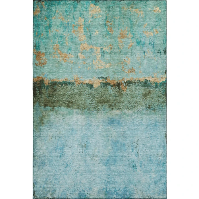 Addison Mayfield Teal AMF1716 - 8ft. Round Rug