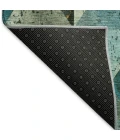 Addison Mayfield Teal AMF1721 - 8ft. Round Rug