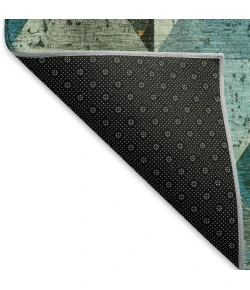 Addison Mayfield Teal AMF1721 - 8ft. Round Rug
