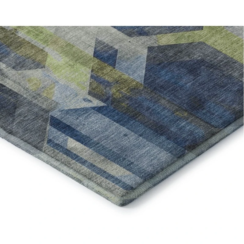 Addison Mayfield Blue AMF1722 - 8ft. Round Rug