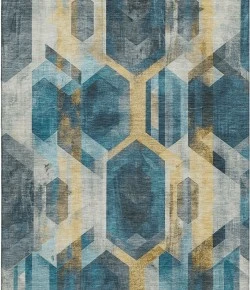 Addison Mayfield Teal AMF1722 8ft. x 10ft. Rect. Rug