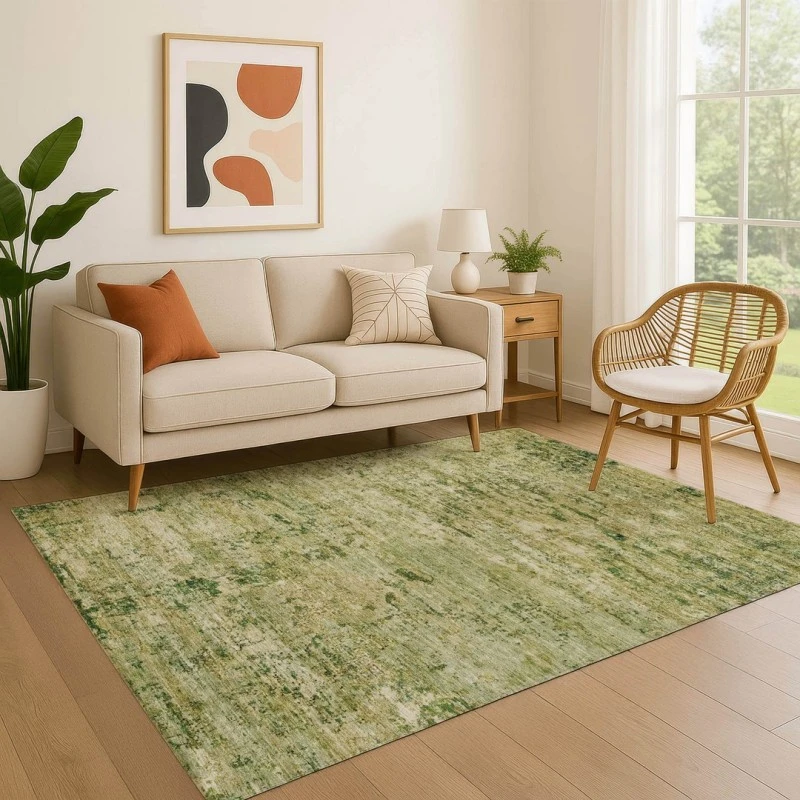 Addison Mayfield Green AMF1723 - 8ft. Round Rug