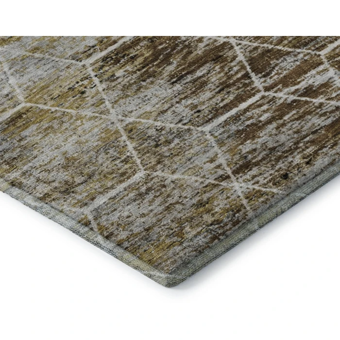 Addison Mayfield Brown AMF1724 - 8ft. Round Rug