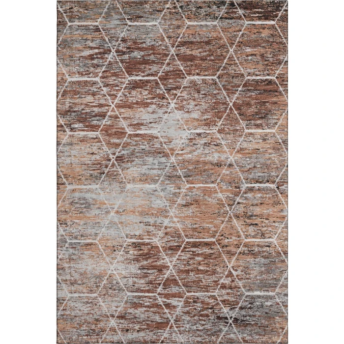 Addison Mayfield Orange AMF1724 - 8ft. Round Rug