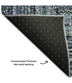 Addison Mayfield Blue AMF1725 - 8ft. Round Rug