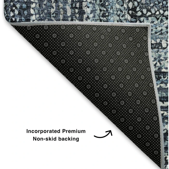 Addison Mayfield Blue AMF1725 - 8ft. Round Rug