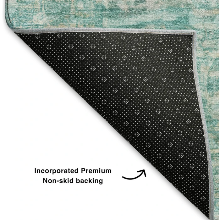 Addison Mayfield Teal AMF1728 - 8ft. Round Rug